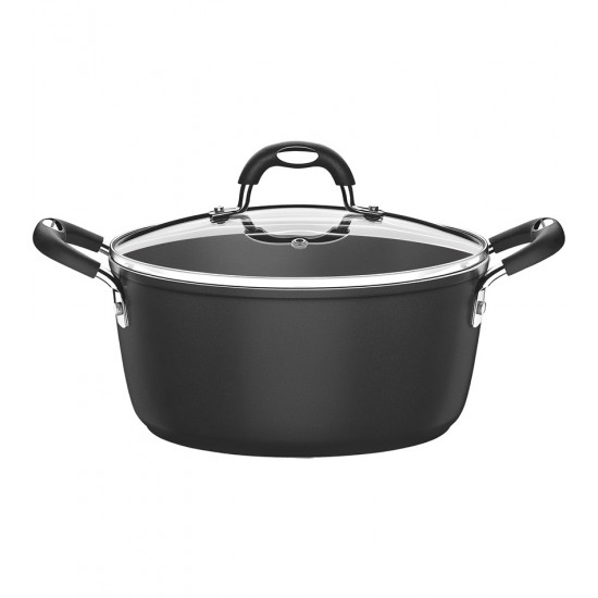 Caçarola 20cm 2,6 Litros Mônaco Indução Tramontina Preto Com Revestimento Antiaderente